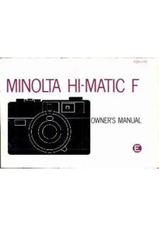 Minolta HiMatic F manual. Camera Instructions.